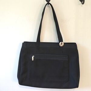The Sak Black Mesh Tote Shoulder Bag